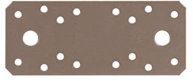 Alberts 300326 DURAVIS® Flachverbinder | perlbeige duplexbeschichtet RAL 1035 | Größe 133 x 55 x 2,5 mm