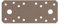 Alberts 300326 DURAVIS® Flachverbinder | perlbeige duplexbeschichtet RAL 1035 | Größe 133 x 55 x 2,5 mm
