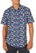 Amazon Essentials Men's Regular-Fit Short-Sleeve Print Shirt, Blue Fish, XXL