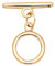 BENECREAT 10 Set Fermagli A Levetta in Ottone Placcato Oro 18K Connettori A Levetta Tondi Piatti (Anello: 13x1.5mm) per La Creazione di Gioielli con Braccialetti di Collana