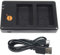 DSTE MH-32 Chargeur de batterie double USB compatible avec la batterie Nikon EN-EL25, EN-EL25a – Alimentation via micro-USB vers câble de charge USB-A 2.0