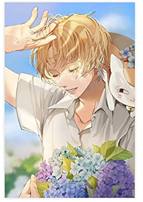 Anime Natsume's Book of Friends Poster 7 Leinwand-Poster, Wandkunst, Deko, Gemälde für Wohnzimmer, Schlafzimmer, Dekoration, ungerahmt: 30 x 45 cm