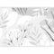 murando - Papier peint panoramique nature 350x256 cm - Revêtement mural décoration salon - Design moderne - Gris blanc - Géométrie nature plantes feuilles minimalisme fleurs gris b-A-10071-a-c