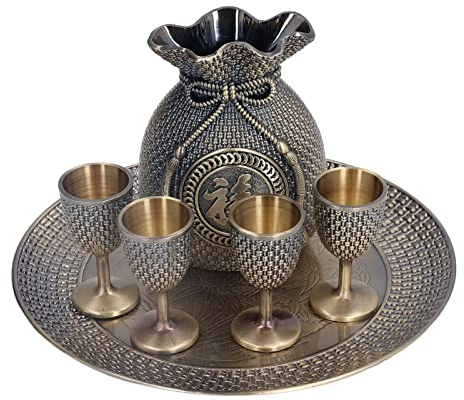 Vintage Weinbecher Weinkelch Zinklegierung Vintage Kelch Weinkupferbecher für Party, Hochzeit, Sammeln von Ornamenten