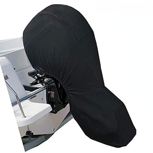 BEAUTYBIGBANG Bootsmotorabdeckung vollständiger Außenbordmotor Abdeckungen Schutzhülle 2,5-100 PS Polyester Verschiedene Größen Silber Motor-Abdeckung Motor-Hülle Plane Boot (60-100hp)