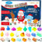 PANSHAN Adventskalender 2024 Weihnachts Countdown Kalender 24 Stück Mochi Squishy mit verschiedenen niedlichen Tieren, Stressüberraschung Weihnachtsfeier Geschenke für Jungen und Mädchen