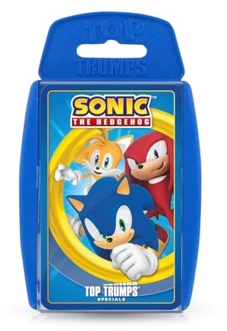 Top Trumps Sonic The Hedgehog Specials Kartenspiel, Spiel mit Schwanz, Knuckles, Eggman, Chaos, Blaze und Chaos aus dem ikonischen Sega MegaDrive-Spiel, pädagogisches Geschenk und Spielzeug für Jungen
