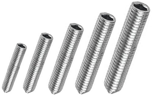 Gewindestift/Madenschraube mit Spitze, Stahl verzinkt DIN 914 (5, M4 x 12mm)