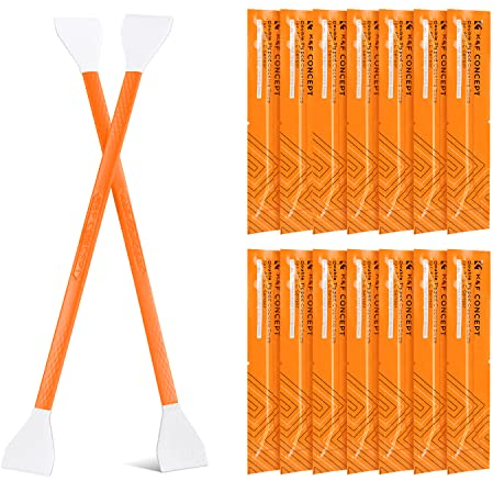 K&F Concept 14 Écouvillons à Double Extrémité de 16mm Bâtonnets Kit de Nettoyage pour Capteur APS-C Objectif Écran Appareil Photo