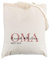 Herz & Heim® Stoff-Beutel personalisiert/Baumwolltasche/lange Henkel/Geschenk-Idee für Mama Naturweiß, Oma-Schriftzug
