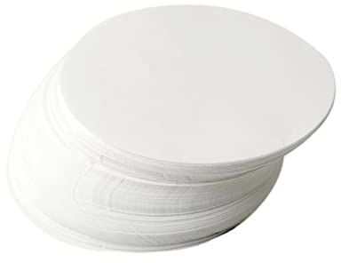 Stareal Lot de 500 Feuilles De Papier Parchemin Rondes, Papier Parchemin Prédécoupé Antiadhésif, Convient pour La Cuisson Au Gril, Friteuse à Air, Cuisson à La Vapeur, Pain (30cm)
