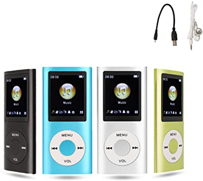 MP3-Musikplayer, MP3-Player, Tragbarer MP3-Player, Schlanker 1,8-Zoll-LCD-Bildschirm, mit Kopfhörer, Unterstützt MP3, WMA, FLAC, APE, AAC, OGG und ACELP, Unterstützt Bis zu 64G (Schwarz)