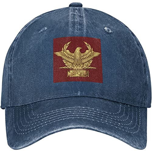 452 Baseball Cap Goldener Römischer Kaiseradler SPQR Hut Atmungsaktiv Flat Hüte Casual Schirmmütze Für Mädchen Herren Erwachsene