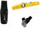 Magnet-Wasserwaage inkl Tasche, 25 cm, Alu-Gussprofil, starkes Magnetsystem, 1 Horizontal-Libelle, 1 Vertikal-Libelle, Gelb