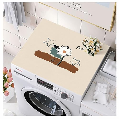BLUEZY Funda Lavadora Exterior Impermeable, Nevera Cubierta Antipolvo, Fundas para Lavadoras/Secadora Protector Cubierta Superior Antideslizante, a Prueba de Polvo para Microondas E,36 * 46cm