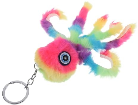VICASKY Octopus-Schlüsselanhänger Ozeantier Schlüsselanhänger Schlüsselanhänger Niedlicher Plüsch-Anhänger in Oktopusform Plüschtier Ornament Plüsch-Oktopus-Anhänger Stofftierpuppen