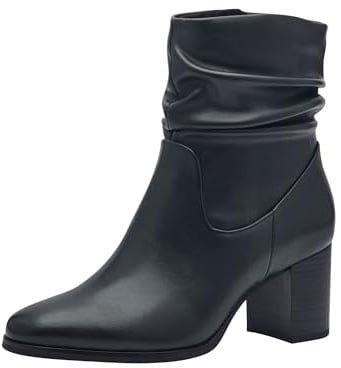 MARCO TOZZI Damen Stiefeletten mit Absatz Vegan mit Reißverschluss
