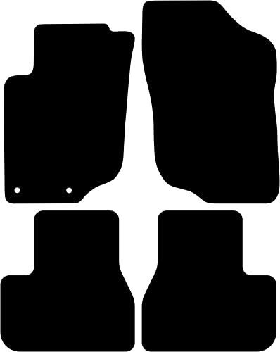 Kovvar Fußmatten passend für Peugeot 207 2006-2012 Passend zur Ausführung: 3/5 Türen/Kombi | Qualität: Basic