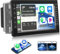 CAMECHO 4+64G 8-Core Autoradio para VW Golf Skoda MK4 Caddy Passat B5 T5 Peugeot 307, 7 Android 13 Wireless Carplay Bluetooth Radio con Cámara Trasera con Android Auto WiFi GPS FM/RDS +Canbus