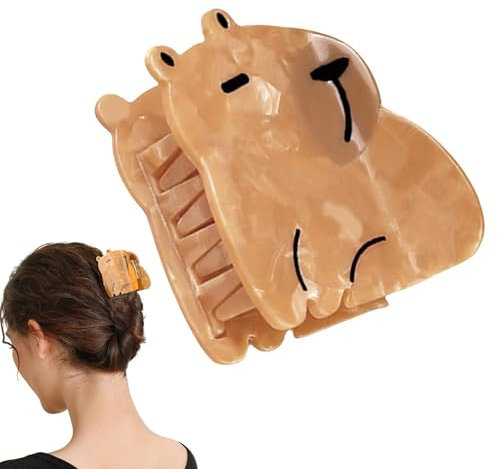 Capybara-Haarspange, Capybara-Haarklammer - Niedliche Haarspangen-Clips Capybara für dünnes Haar,Stilvoller Haarschmuck und bequeme Kralle für Lehrerinnen