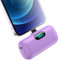Small Power Bank Portable Charger for iPhone,Upgraded 5000mAh PD Fast Charging Battery Pack,Mini Plug-in Backup Charger Compatible with iPhone 14/14 Pro Max/13/13 Pro/12 Pro/11/XR/X/8/7/6 etc-Purple