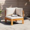 Xichuzi Garten-Ecksofa mit Kissen Massivholz Akazie, Lounge Sofa Outdoor, Garten Loungemöbel, Gartensofa, Gartenlounge - 367622