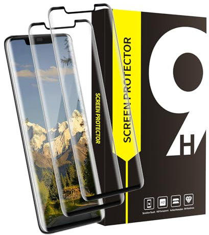Bodyguard 2 Stück Schutzfolie für Panzerglas für Huawei Mate 20 Pro, 3D Vollbildschirm 9H Härte Anti-Kratzer Mate 20 Pro Displayschutzfolie, Einfache Installation Anti-Staub Anti-Schmutz Glasfolie