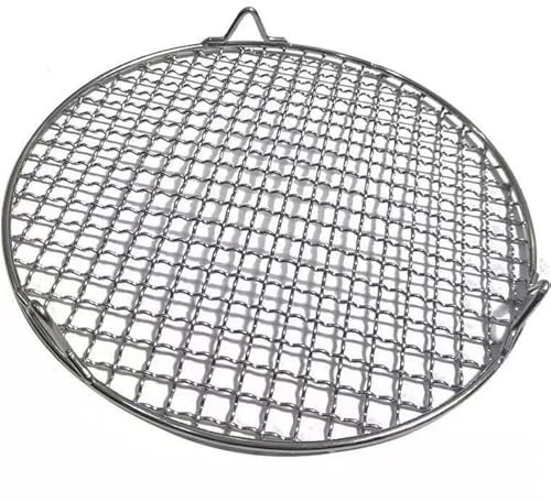 Round Stainless Steel Cooking Grate with Feet, High-Quality Grill Grate (Durchmesser 38cm)