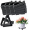 XcnPer Plant Pot Feet 20 Pcs Light Duty Pot Feet for Outdoor Plant Pots, Plant Pot Feet Triangle, Black Plastic Plant Stands for Drainage and Airflow
