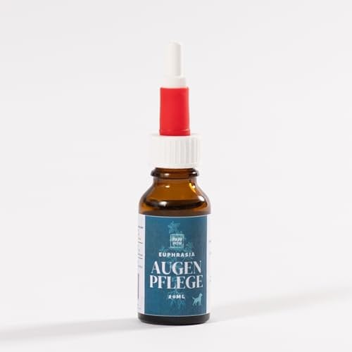 PAW WOW Euphrasia Augenpflege 20ml für Hunde & Katzen | Sanfte Augenreinigung | Natürliche Augen-Tropfen bei gereizten & geröteten Augen | Milde Pflege für Hunde und Katzen