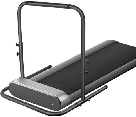 Walking Pad Handle bar Attachment – Treadmill Stand & Accessories for Extra Stability and Support, Compatible with Treadmills up to 19.7 in Wide, Adjustable Handlebar Height (up to 37.4 in), Black