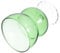 POPETPOP Gobelets En Verre Vintage Verres à Eau Verres à Eau Avec Pied Verrerie De Verrerie Pour L'eau Gobelet Tasse De Fête De Gobelet Gobelets à Boire Un Verre Vert Réutilisable