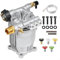 Pompe de nettoyeur haute pression P170 en aluminium 2750 PSI 1,9 cm avec 5 buses de pulvérisation compatible MSH3125 pour modèles ONDA GC190 Débit d'eau maximum 2,5 GPM