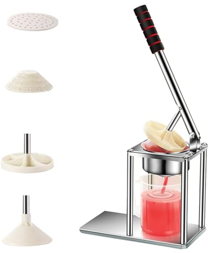 Manuelle Saftpresse, 30 x 24 cm, kommerzielle Obstpresse, Mehrzweck-Zitruspresse, Edelstahl-Aluminiumlegierung, robuste Handpresse für Zitronen, Orange, Granatapfel-Limettenextraktion