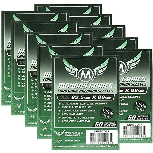 Unbekannt MayDay Premium Card Game Sleeves - Kartenschutzhüllen 63,5x88mm (500 Stück) Vorteilspack
