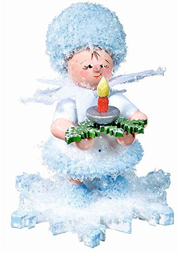 Drechslerei Kuhnert Schneeflöckchen mit Licht - 5 cm