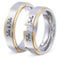 Juwelier Schönschmied Trauringe Partnerringe Eheringe - inkl. WUNSCHGRAVUR - Edelstahl Zirkonia 58-58 112HDac - mit AMAZON KONFIGURATOR direkt online gestalten !
