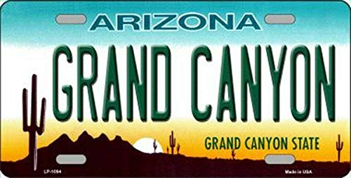 TammieLove Nummernschild Grand Canyon Arizona Bundesstaat Hintergrund Neuheit Nummernschild Schild 15 x 30 cm