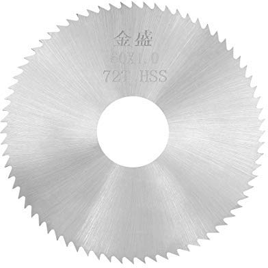 Mini-Kreissägeblätter, 60 x 16 x 1 mm, 72 Zähne, HSS Sägeblatt für Holz Metall