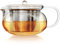 Teabloom Kyoto 2-in-1 Teekanne und Teekessel/Tee-Zubereiter - Teekanne mit abnehmbarem losem Teefilter geeignet für Herdplatte und Mikrowelle - 2-3 Tassen Kapazität / 700 ml