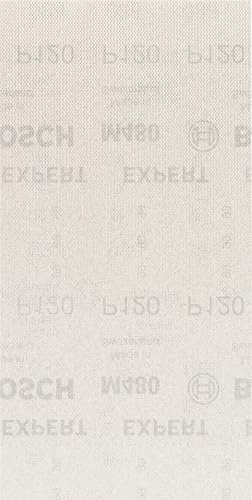 Bosch EXPERT M480 Schleifnetz, 115x230mm, K12, 50-tlg. | für Farbe auf Holz, Hartholz, Ø 115x230 mm, Körnung 120, Professional Zubehör Schwingschleifer