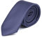 DWOY Herren Krawatte Solid Color Satin Schmale Herren Krawatte 6 cm (Navy Blau)