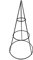 Spetebo 3D Metall Tannenbaum für Zierschmuck - 50 cm - Weihnachtsbaum mit 2 Ebenen zum selbst dekorieren - Kegel Pyramide Deko Aufsteller