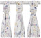 XKKO - BMB Mullwindeln - Bambusviskose - 70x70cm - 3 Stück Farbe Blue Wildflower (Blaue Wildblume)