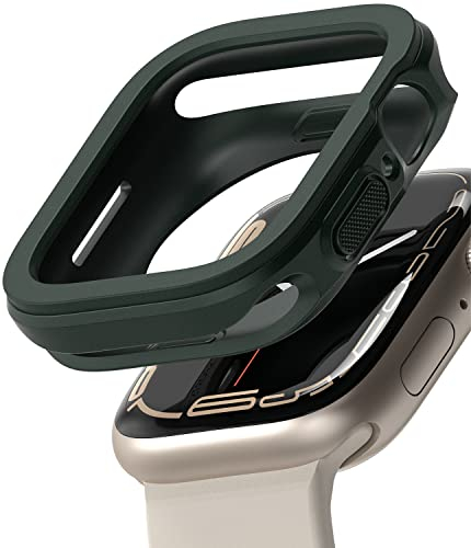 Ringke Air Sports Compatible con Funda Apple Watch Series 8 (45mm) y Compatible con Funda Apple Watch Series 7/6/5/4/SE/SE2 (44mm), Protector TPU - Dark Green