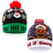 2 Stück Weihnachtsmütze, LED-Beleuchtung, AIMMIE Xmas Beanie Strickmütze, 6 bunte LED-Weihnachtsmütze, Unisex, Weihnachtskappe, Weihnachtsbaumhut, LED-Hut für Kinder und Erwachsene