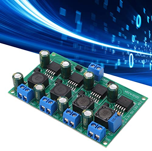 SEAFRONT Convertidor Multicanal 3A Entrada 4.5-30V Salida 2V-28V Salida Ajustable Placa de Fuente de Alimentación Regulador de Voltaje Reducido Módulo de Potencia Estabilizador de Voltaje