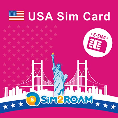 eSIM-Karte für die USA|Unbegrenzte 5G/4G-Daten in den USA (einschließlich Hawaii)+5 GB Hochgeschwindigkeitsdaten in Kanada und Mexiko|Unbegrenzte Anrufe und SMS zwischen den USA, CA und MX (21 Tage)
