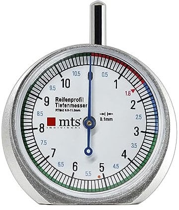 mts Reifenprofil Tiefenmesser RTM-2 mit Pocket-Case, Microfasertuch u. Bedienungsanleitung