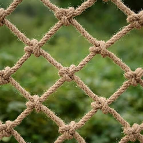 10MM/15CM Net Mesh Climbing Net Child Protection Net Stair Safety Net Hemp Rope Net Balcony Net Partition Net Photo Wall Decoration Net (Color : 10MM/15CM, Size : 1m*2m)